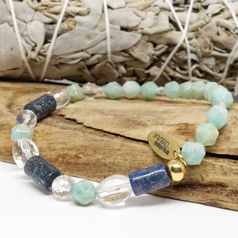 Lapis lazuli, amazonite et...