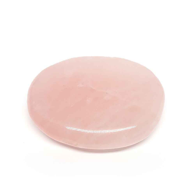 Galet de Quartz rose pour les massages et thérapie par les pierres
