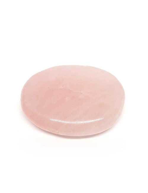 Galet de Quartz rose pour les massages et thérapie par les pierres