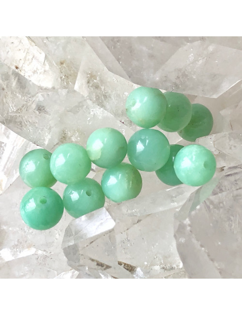 Perles en chrysoprase pour la création de vos bijoux en pierre