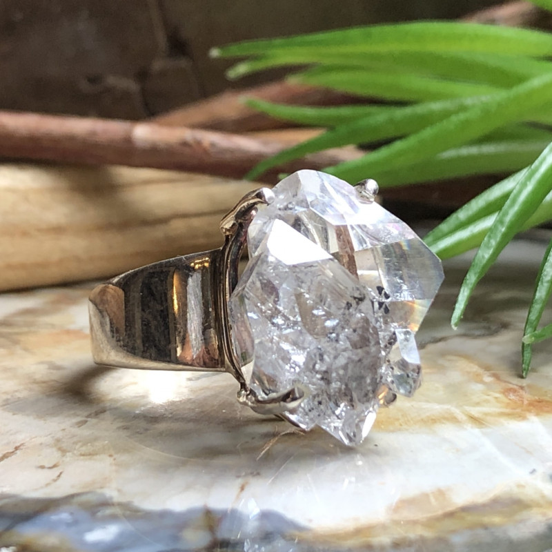 Herkimer, Bague argent 925...